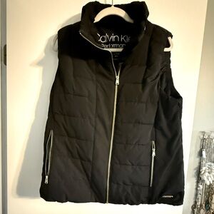 Calvin Klein black puffy vest. XL